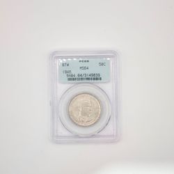 ​1946 Booker T. Washington Silver Half Dollar 50C - PCGS MS64 Mint State Coin