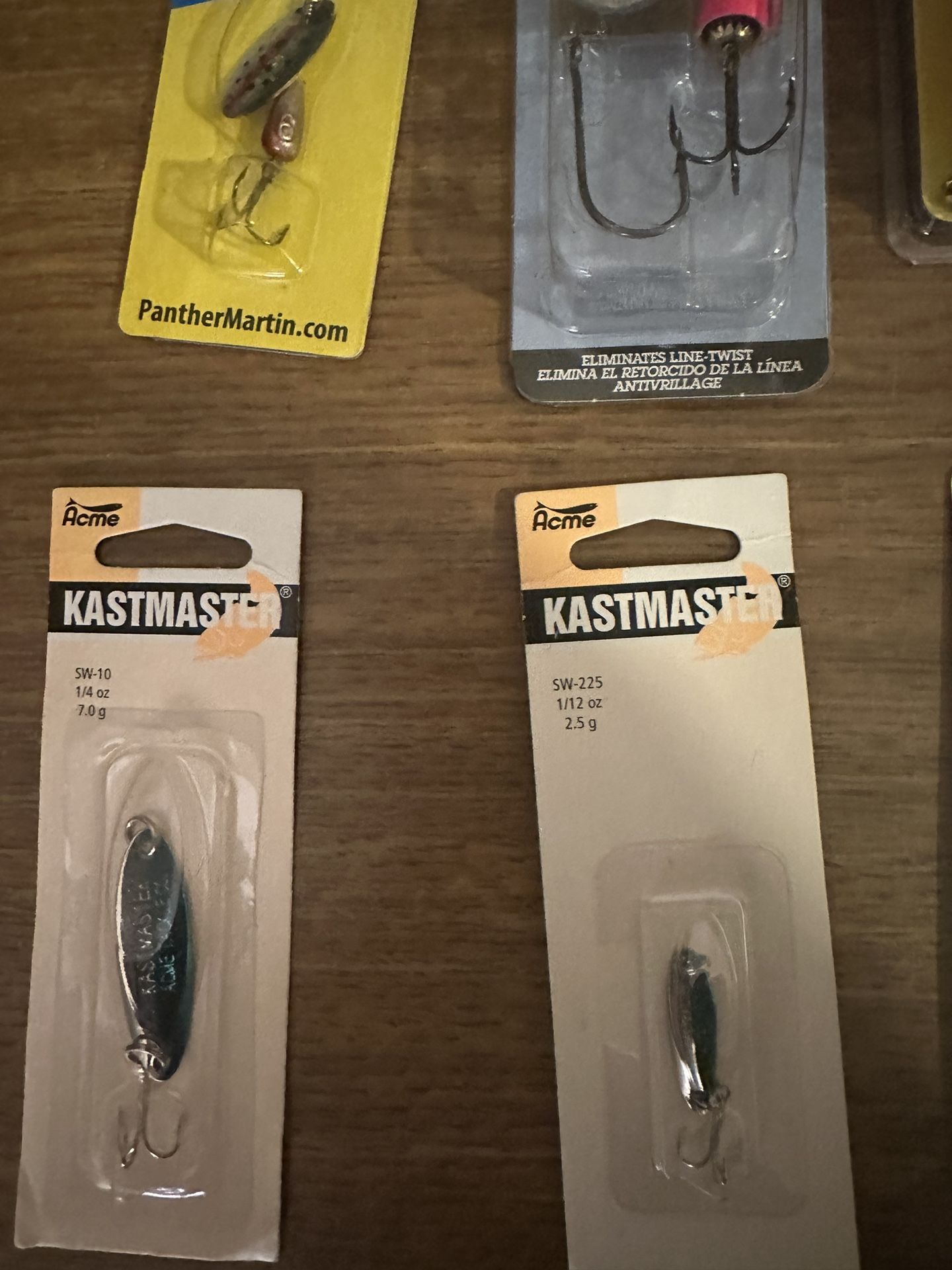 Panther Martin, Blue Fox, Brad Wigglers, Kastmaster, Gamakatsu