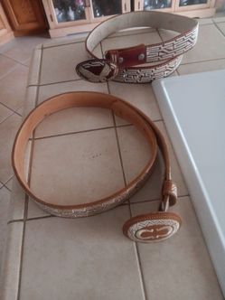 Leather belts from Mexico