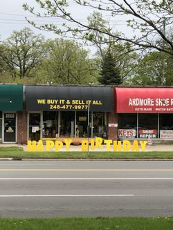 Outdoor HAPPY BIRTHDAY SIGN
