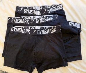 Gymshark Black Boxer Shorts Bundle (5 Pack) - Size L - Never Worn