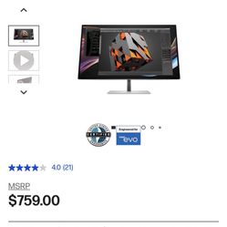 HP Series 7 Pro 27 Inch Monitor - 727pk