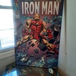 Large Iron Man wall hanging picture $30