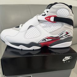 Air Jordan Retro 8 “White And True Red” Bugs Bunny SIZE 10