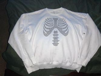 Victorias, secret skeleton sweatshirt, size large