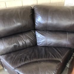 Leather couches