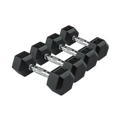 Professional Dumbbells - Set Of 6lb,15lb,20lb