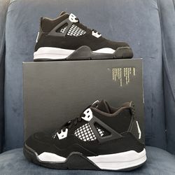 NEW NIKE AIR JORDAN 4 RETRO PS Sz 13c White Thunder
