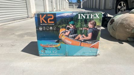K2 two person sit on kayak