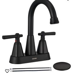 Matte Black Bathroom Sink Faucet

