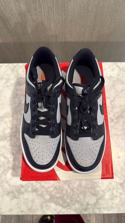 Nike Dunk Low Grey and Black Sneakers Boys Size 7Y