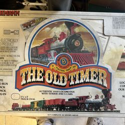 Vintage Bachmann "The Old Timer" N-Scale Train Set - Complete in Box