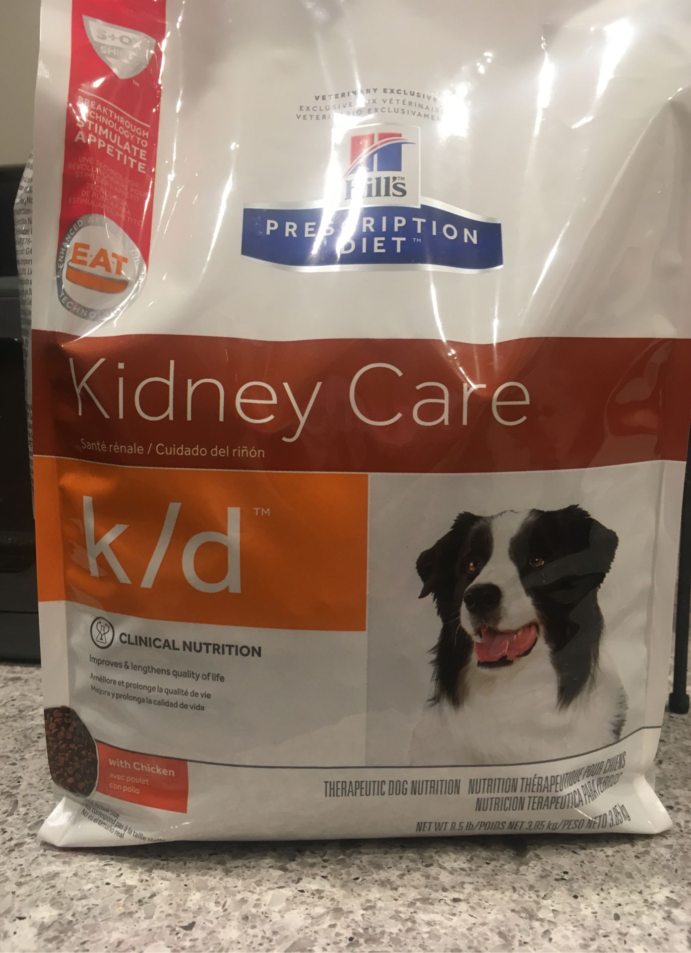 Special prescription dog food kidney care