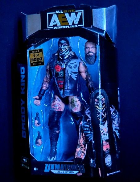 Brody King 1 Of 3000 Rare AEW Figure
