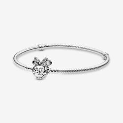NEW 100% Authentic PANDORA DISNEY 925 Pavé Minnie Mouse Charm Bracelet 597770CZ