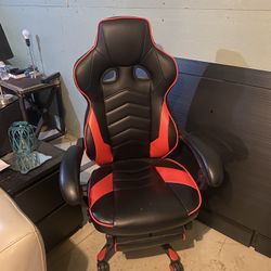 Gaming Chair Red Black