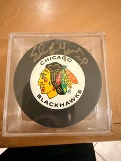 Ed Belfour signed puck