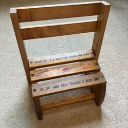 Antique Child’s Chair/step Stool.  