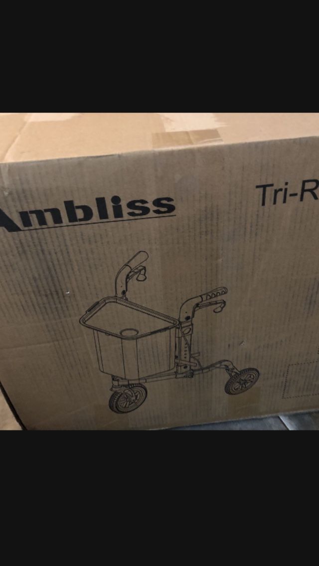 Lightweight 3 Wheel Walker for Seniors with Tray, Folding Aluminum Rollator Walker with 10" Shock Absorbing Wheels for Adult Height Adjustable, Suppor