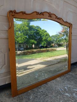 Antique beveled mirror