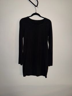 Black Long Sleeve Mini Dress