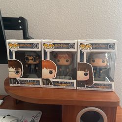 Harry Potter FunkoPops With Bookmark