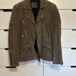 Allsaints Leather Suede Moto Jacket Biker
