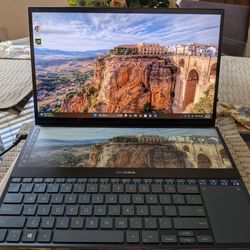 Asus Zenbook Duo UX581GV Dual Screen 4k OLED Touchscreen Laptop with Intel Core i7, RTX 2060 Graphics And 16GB of RAM  ($750 OBO)
