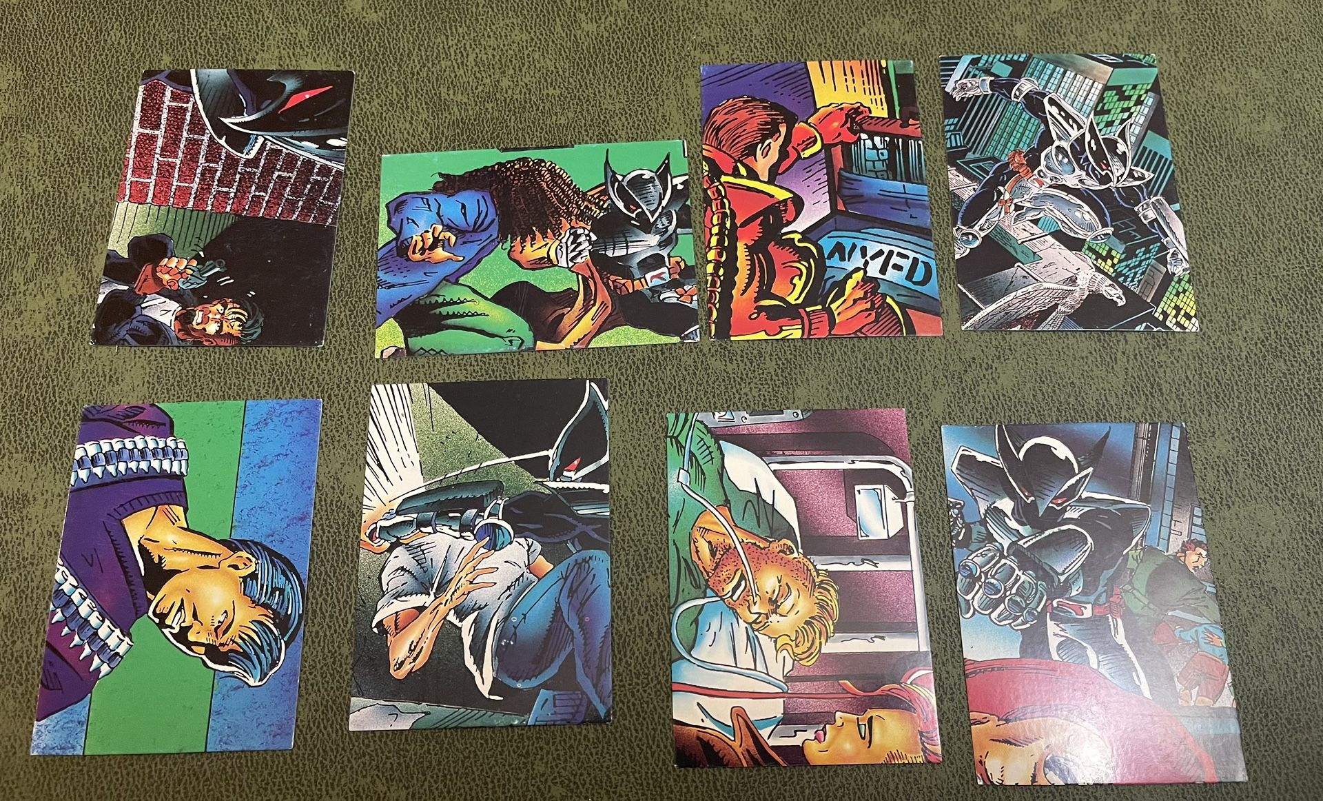 Small lot of 1992 shadowhawk comic cards