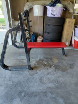 Flat Bench with Bar