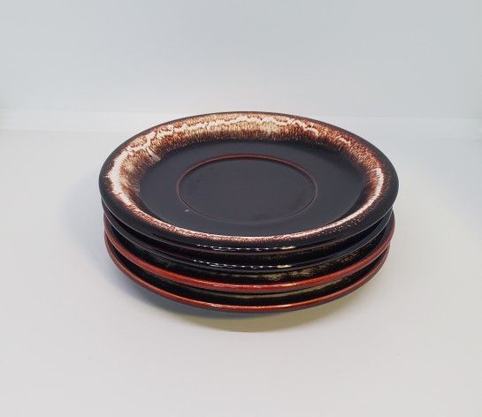 4) Pfaltzgraff Drip Plates