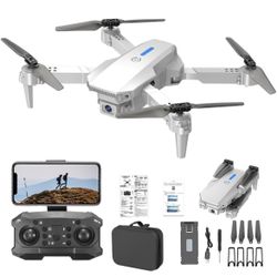 Drones With Dual Camera For Adults 1080P, Foldable Drone with Carrying Case, FPV Drone With Altitude Hold, 360° Flip, To