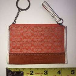 Vintage Coach Keychain Zip Pouch