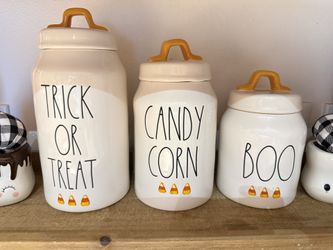 Rae Dunn Candy Corn Canister Set