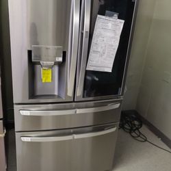 LG INSTAVIEW FRENCH 4 DOOR REFRIGERATOR OPEN BOX ITEMS