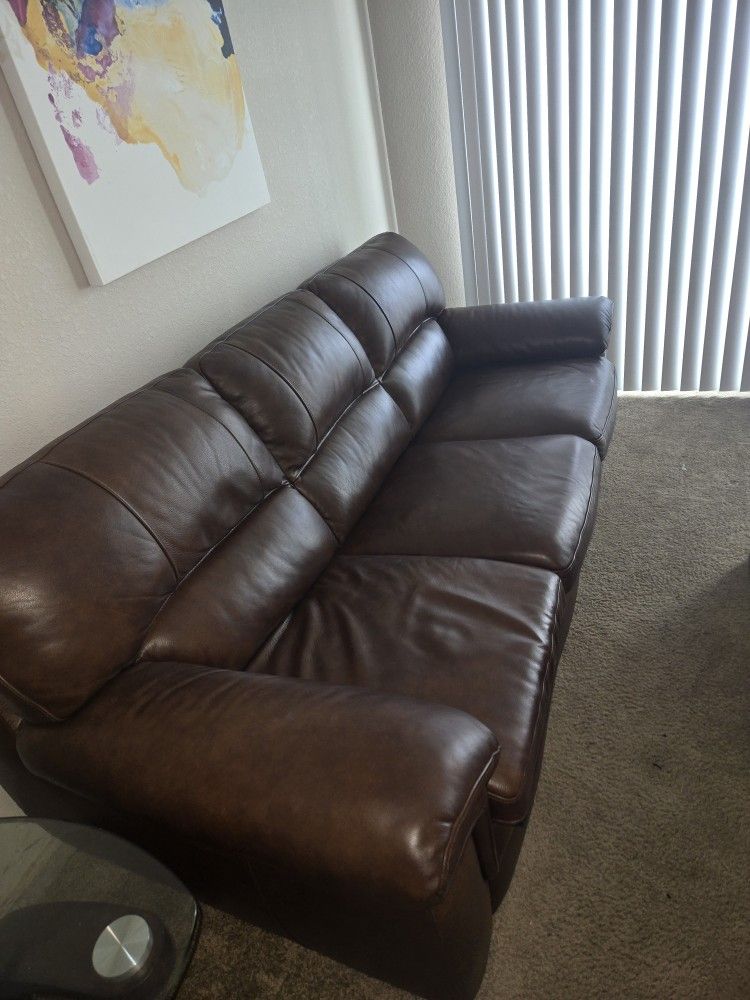 Queen,leather Sleeper Sofa