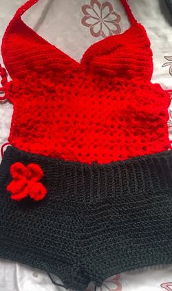 Handmade crochet set