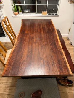 Dining room table live edge