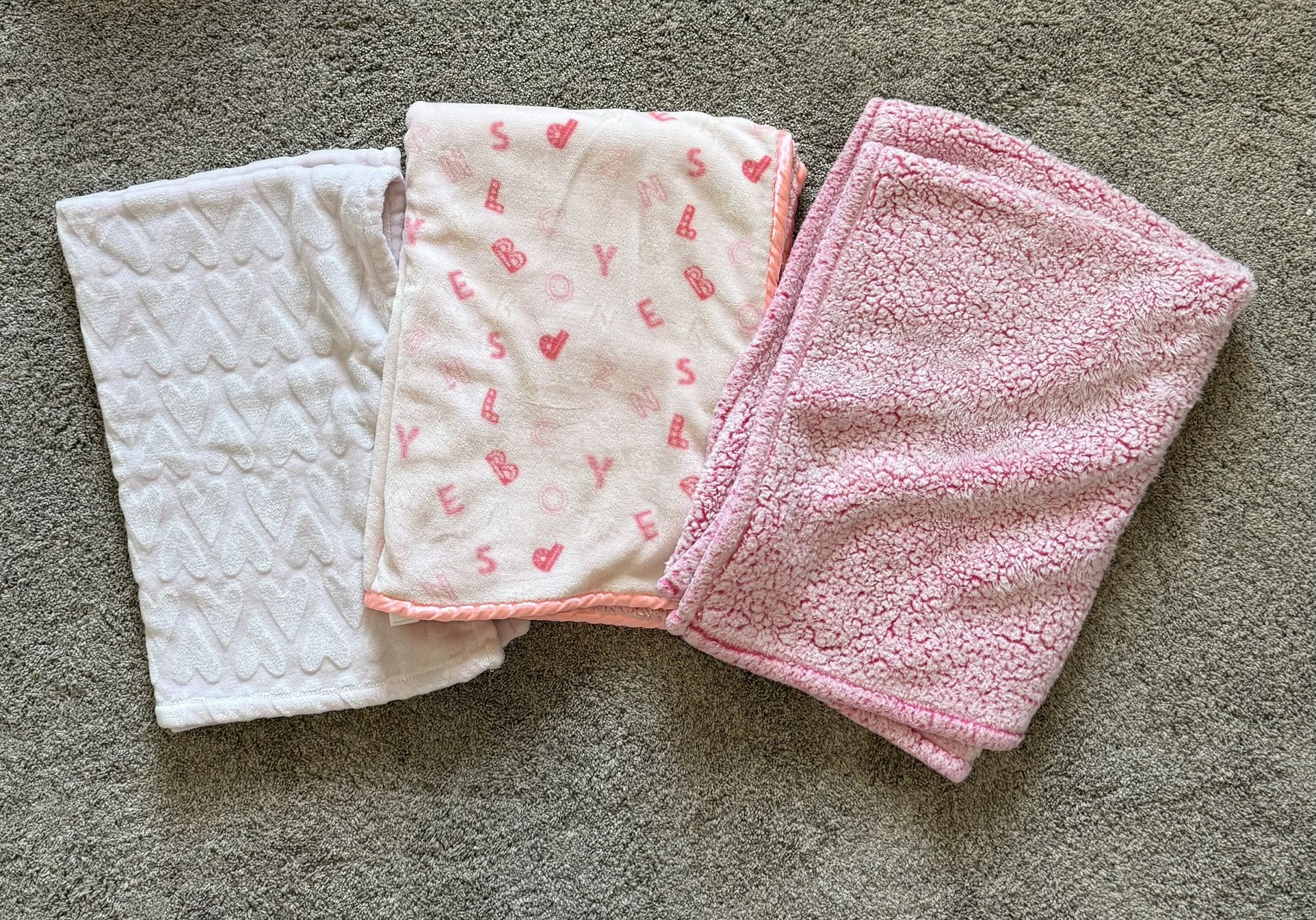 3 Baby Blankets 