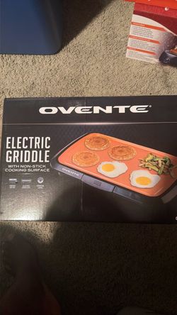 NEW Ovente Electric Non-Stick Griddle – Orange