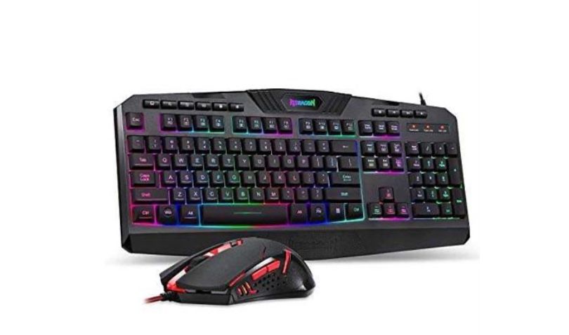Redragon S101 Gaming Keyboard, M601 Mouse, RGB Backlit Gaming Keyboard, Programmable Backlit Mouse, Value Combo Set