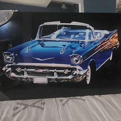 Vintage "57 Chevy car Art. (Escondido CA)
