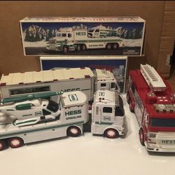 HESS Truck Toy Collection 10 Pieces Total