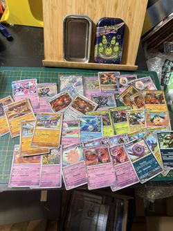 Pokemon TCG Card Game Tin And Cards Shinys And Holos