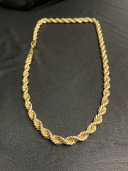14 K Plated 5MM Rope Chain New