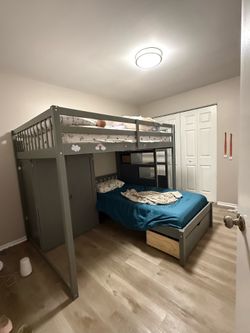 Full over twin bunk bed