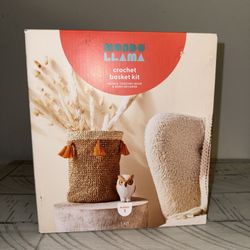 Crochet Rafia Basket Craft Kit By Mondo Llama Tassels Hook Twine Included New 