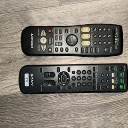 Lot Of 2 Remotes Sony RM-y168 & Mitsubishi 