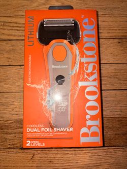 Brookstone foil shaver brand new in box