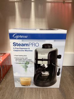 Capresso SteamPRO 4-Cup Espresso & Cappuccino Machine
